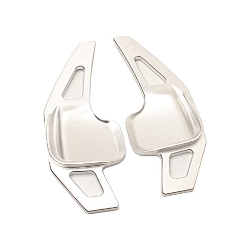 XEBRAD Schaltwippe Lenkrad Schalthebelverlängerung, for, 3er 5er F30 F32 F10 F20 F22 F15 F16 X1 X3 X4 X5 Aluminium Lenkrad-Schaltwippen(Silver) von XEBRAD