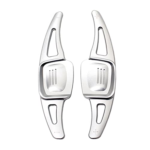 XEBRAD Schaltwippen for Autolenkradverlängerung, for Volkswagen, Golf 7.5 MK7, 8 MK8, for VW, for POLO, MK6, for Touareg, Aluminium Lenkrad-Schaltwippen(Silver) von XEBRAD