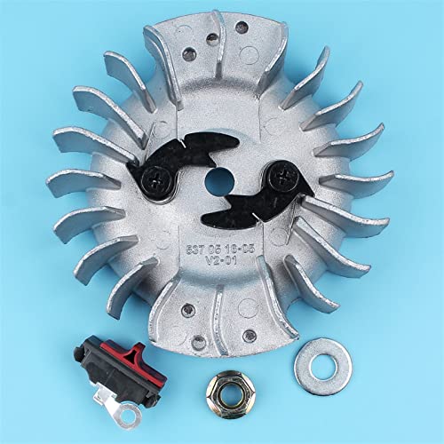 XEBRAD Schwungradmutter-Unterlegscheibe, Ein-/Aus-Notschalter, for Husqvarna, 268 272 272XP 268K Kettensäge, Ersatzteile Kettensägen-Schaltersatz von XEBRAD