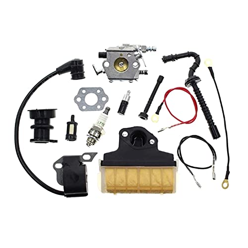 XEBRAD Vergaser Kettensäge Carb Mit Luftfilter Zündspule Kraftstoff Linie, for STIHL, 021 023 025 MS210 MS230 MS250 1123 160 1650 2-Takt-Vergaser-Kit von XEBRAD