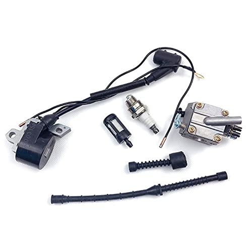 XEBRAD Vergaser Zündspule Luft Kraftstoff Öl Filter Linie Stecker Kit Kettensäge Teile Kettensäge 038 MS380 MS381 2-Takt-Vergaser-Kit von XEBRAD