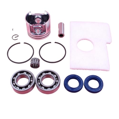 XEDLAMP 38 mm Kolben-Kurbellager-Öldichtung, Luftfilter-Stiftring-Sicherungsringsatz, for STIHL, MS180 018 MS 180 Kettensägen-Ersatzteil Kurbelwellendichtung für Kettensägen von XEDLAMP