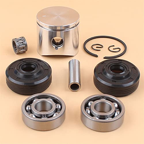 XEDLAMP 38-mm-Kolbenring-Kurbel-Kugellager-Öldichtungssatz, for Husqvarna, 36 136 136LE 137 137e Kettensägen-Motorteile Kurbelwellendichtung für Kettensägen von XEDLAMP