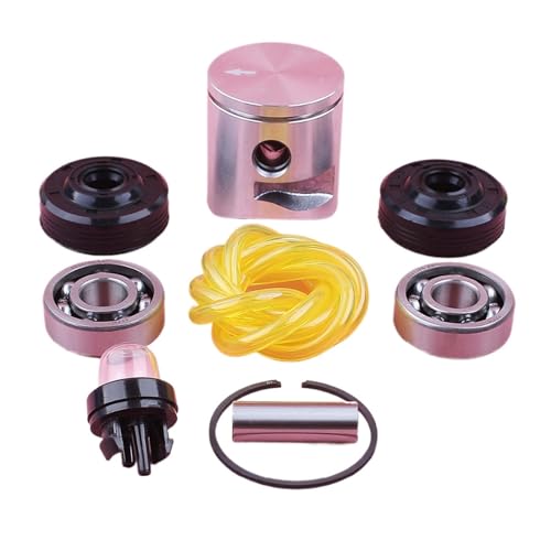 XEDLAMP 39 mm Kolbenringsatz, for Husqvarna, 235 236 236E 240 240E Kurbellager Öldichtung Kraftstoffleitung Primerbirne Kettensäge Ersatzteil ersetzen Kurbelwellendichtung für Kettensägen von XEDLAMP