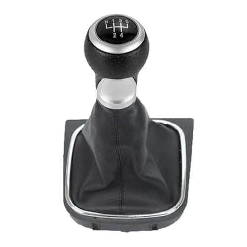 XEDLAMP 5/6-Gang-Auto-Schaltknauf-Abdeckung, for VW, for Golf, 5, for, 6 MK5 MK6 R32 GTI 2004–2009, manueller Handball Schaltsack(BLACK Black Line 5 Speed) von XEDLAMP