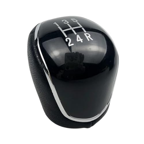 XEDLAMP 5/6-Gang-Schaltknauf, Gamasche, Manschette, Hebel, Handballenabdeckung, for Ford, for Mondeo, 4 IV Mk4 2007–2014 Schaltsack(BLACK 5 Speed Black Knob) von XEDLAMP
