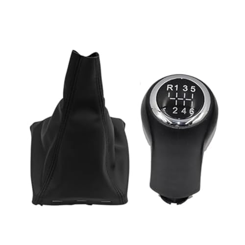 XEDLAMP 5 6-Gang-Schaltknauf Gamasche Kofferraumhebel Schaltstiftgriff Handballabdeckung, for Opel, for Vauxhall, Zafira B 2005-2014 Schaltsack(BLACK 6 Speed) von XEDLAMP