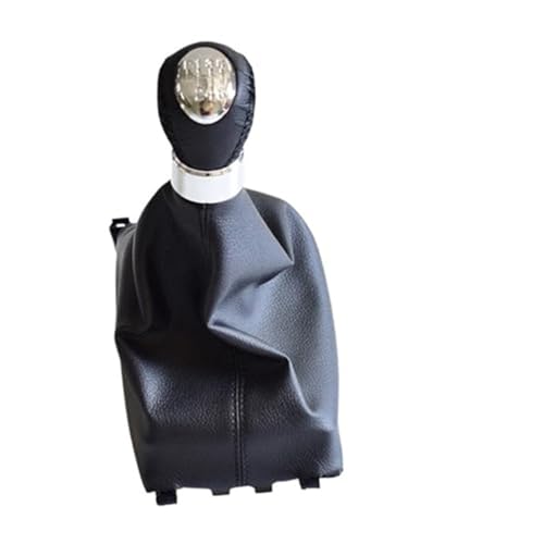 XEDLAMP 5 6-Gang-Schaltknauf-Hebelabdeckung, for Mazda6 2002–2007, Gamaschenmanschette, Leder, Auto-Styling, Handball-Handbuch Schaltsack(BLACK 6 Speed-Boot) von XEDLAMP