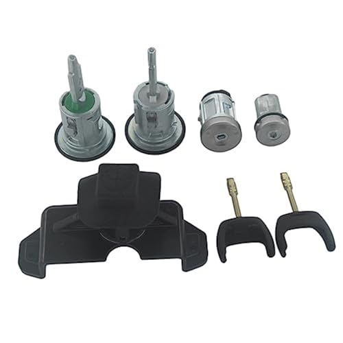 XEDLAMP AL086 6C1AV22050XB 5-teiliges komplettes Schloss-Set, Zündschalter, vorne links, rechts, Türschloss, Kraftstofffass, for Ford, Transit MK7 2006–2014 von XEDLAMP