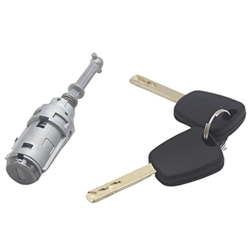 XEDLAMP AL102 9170T9 9170W9 9170T5 256924 TÜRSCHLOSS VORNE LINKS, for Citroen, C2 C3 2002–2010, mit 2 Schlüsseln(BLACK Assembled Lock) von XEDLAMP