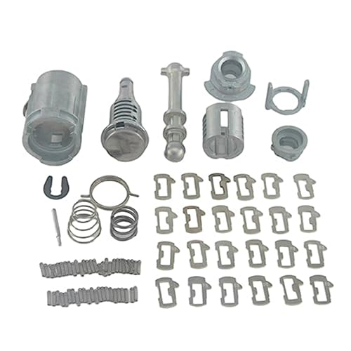 XEDLAMP AL102 9170T9 9170W9 9170T5 256924 TÜRSCHLOSS VORNE LINKS, for Citroen, C2 C3 2002–2010, mit 2 Schlüsseln(BLACK Repair Set) von XEDLAMP