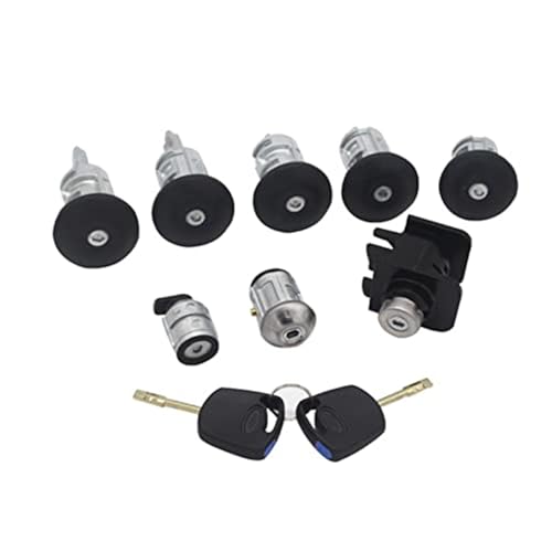 XEDLAMP AL116 2T1AV22050AD KOMPLETTES SCHLOSS-SET ZÜNDSCHALTER LINKS RECHTS TÜRSCHLOSS STAMMSCHLOSS, for Ford, TRANSIT CONNECT 2002-2013 8-TLG von XEDLAMP