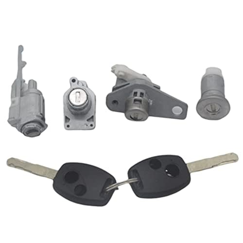 XEDLAMP AL243 ZÜNDSCHALTER, TÜRSCHLOSS, KOFFERRAUMSCHLOSS, TANKDECKELSCHLOSS, 2-TASTEN-SCHLÜSSEL, for Civic, 06-08(BLACK 4PCS-2B) von XEDLAMP