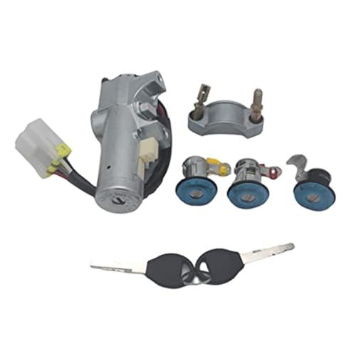 XEDLAMP AL287 GED-30M416-S2S Komplettset Zündschloss Türschloss, for NISSAN, for Datsun, 720 Navara D22(BLACK 4pcs Lock Set) von XEDLAMP