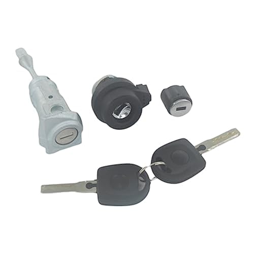 XEDLAMP AL303 56D837167 VOLLSTÄNDIGER SATZ ZÜNDSCHALTER TÜRSCHLOSS VORNE LINKS, for VW, for Passat, 2010-2015(BLACK 3PCS SET) von XEDLAMP