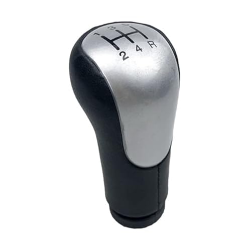 XEDLAMP Auto-Schaltknauf-Gamaschenmanschettenabdeckung, for Ford, for Fiesta, MK6 Fusion Transit Connect 2002-2008, Gehäusekragen Schaltsack(BLACK 5 Speed Silver) von XEDLAMP