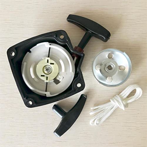XEDLAMP For 33CC 43CC 52CC Freischneider Stahlstarter mit Riemenscheibenplatte Startergriff und Starterseil 3,0 mm * 90 cm Rücklaufstarter für Rasenmäher von XEDLAMP