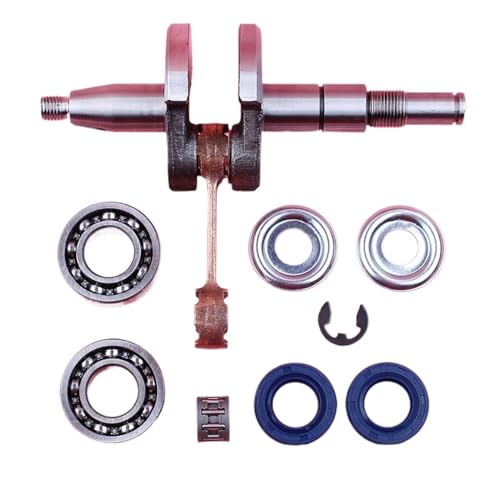 XEDLAMP Kurbelwelle Kurbellager Öldichtung Kupplung Unterlegscheibe E-Clip Kit, for STIHL, MS180 018 MS 180 Kettensäge Teil 10mm Stift Kurbelwellendichtung für Kettensägen von XEDLAMP