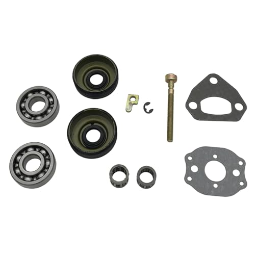 XEDLAMP Kurbelwellenlager-Öldichtungs-Kettenspanner-Einstellsatz, for Husqvarna 136 137 141 142 36 41, Kettensägenteile 530056363 Kurbelwellendichtung für Kettensägen von XEDLAMP