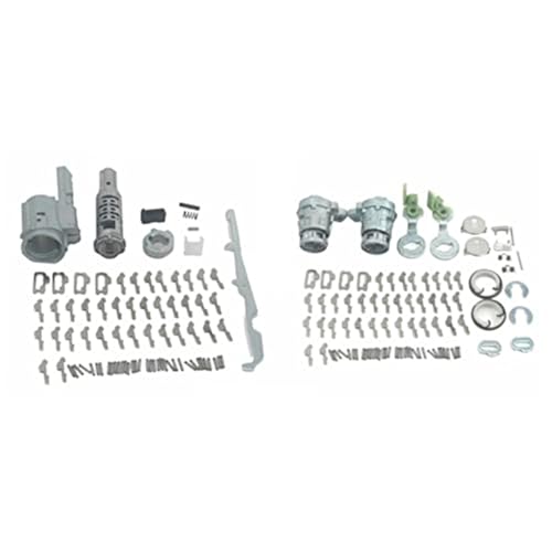XEDLAMP SCHLOSS-SET ZÜNDSCHALTER BARREL TÜRSCHLOSS MIT KNOPFSCHLÜSSELN for CRV 03-06 ELEMENT 03-11(BLACK Repair Set) von XEDLAMP