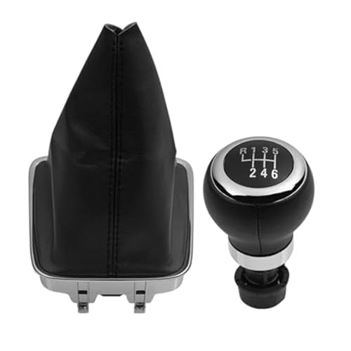 XEDLAMP Schaltknauf, Gamasche, Kofferraumabdeckung, for VW, for, 5N 2007–2011, Auto-Innenteile Schaltsack(BLACK 6 Speed) von XEDLAMP