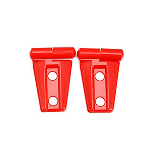 XEDLAMP Verkleidungssatz for die Scharnierabdeckung der Motorhaube vorne aus Kohlefaser, for Wrangler 2007 2008 2009 2010 2011 2012 2013 2014 2015 2017 Autotürscharnier-Kit(Red) von XEDLAMP