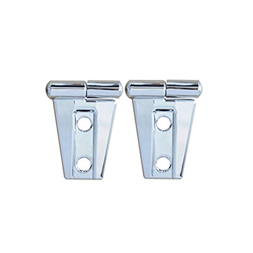 XEDLAMP Verkleidungssatz for die Scharnierabdeckung der Motorhaube vorne aus Kohlefaser, for Wrangler 2007 2008 2009 2010 2011 2012 2013 2014 2015 2017 Autotürscharnier-Kit(Silver) von XEDLAMP