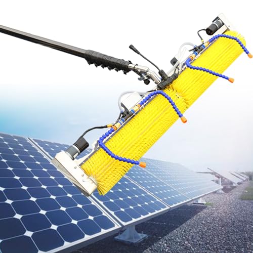Elektrisches Photovoltaik-Panel-Reinigungswerkzeug, Wassergespeistes Stangen-Set, Mit Teleskopstange, Photovoltaik-Panel-Reiniger,5m von XEEAOFE