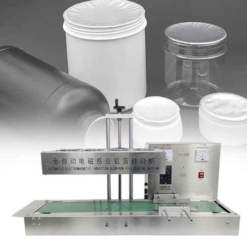 Kommerzielle Automatische Aluminiumfolien-Versiegelungsmaschine, 2200 W Kontinuierliches BandversiegelungsgeräT, Automatisches Kontinuierliches VersiegelungsgeräT,50-120mm von XEEAOFE