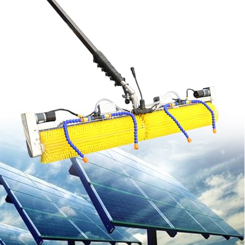 Solarpanel-ReinigungsbüRste – Entfernt Effizient Staub Und Schmutz, Photovoltaik-Panel-Reiniger, Leichtes Design Und Teleskopstange,5m von XEEAOFE
