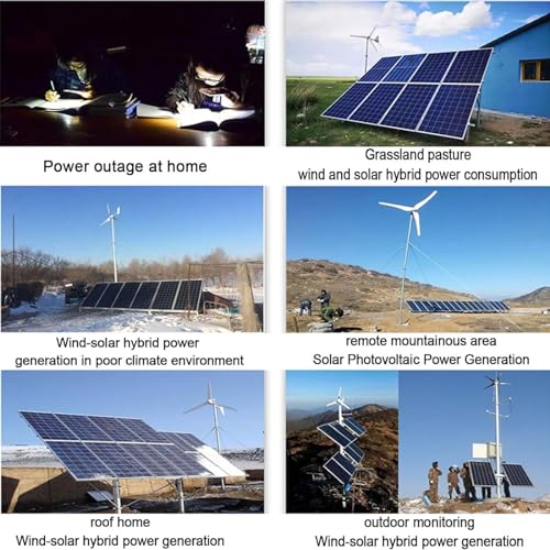 Wind-Solar-Hybrid-Laderegler, Mppt-Ladung FüR Solarpanel-Windkraftanlage, FüR Lithium-Blei-SäUre-Batterie 48 V,900W von XEEAOFE