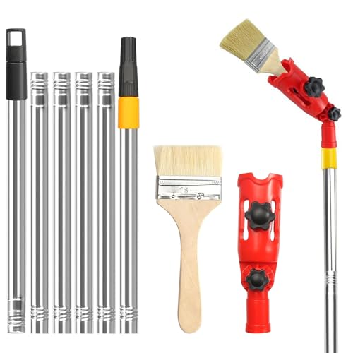 Mehrwinkel Pinsel Verlängerung, 170cm Multi Angle Paint Brush Extende, Farbpinsel Verlängerung, Pinselstange für Decke für Decken Wände Zier Hohe Und Eckenanstrichwerkzeug von XEERUN