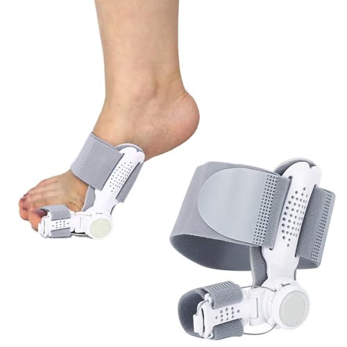 XEERUN Hallux Valgus Korrektur Set, Verstellbarer Hallux Valgus Schiene, Upgrade Hallux Valgus Ballen Zehen Korrektor, Ballenzeh-Korrektor Für Große Zehen Für Zehen Tag Und Nacht Unisex von XEERUN