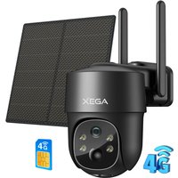 Xega - 3G/4G lte Überwachungskamera Solar Outdoor mit SIM-Karte 2K hd 3MP ptz Farb-/IR-Nachtsicht 2-Wege-Audio PIR-Erkennung IP66 Xega - 3G/4G lte Überwachungskamera Solar Outdoor mit SIM-Karte 2K hd 3MP ptz Farb-/IR-Nachtsicht 2-Wege-Audio PIR-Erkennung IP66 von XEGA