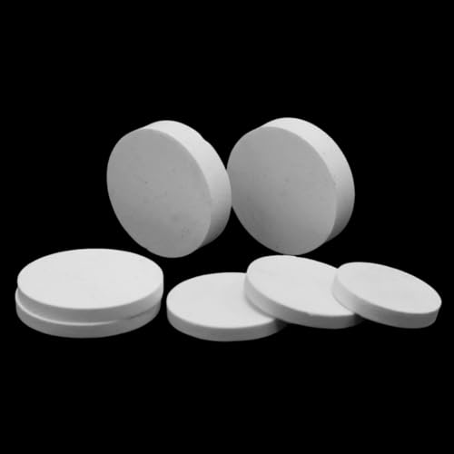1 Stück hochreine Magnesiumoxid-Keramikplatten – hochtemperaturbeständige Runddichtungen for industrielle Anwendungen(D30*5) von XEINNILL