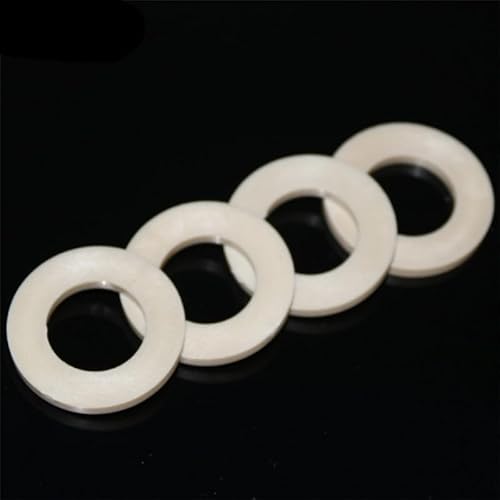 10 Stück PTFE-Unterlegscheiben DIN125 – M3 bis M20, runde Flachdichtung aus Polytetrafluorethylen for Abdichten und Isolieren(M4) von XEINNILL