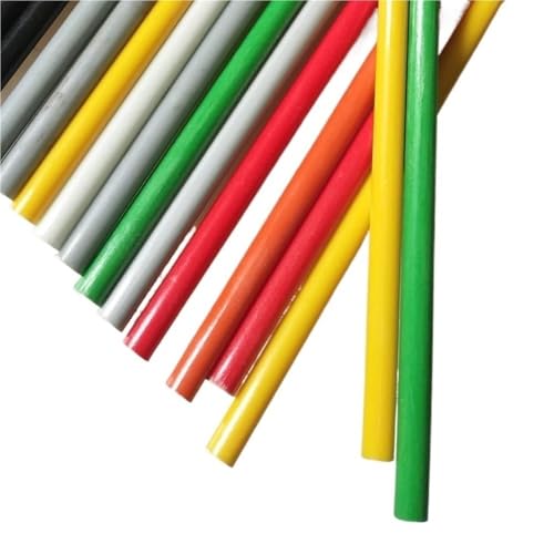 2 Stück hochtemperaturbeständige Fiberglasstäbe – 500 mm (20 Zoll) – for Zelte, Regenschirme, Sportgeräte(Green,14x500mm) von XEINNILL