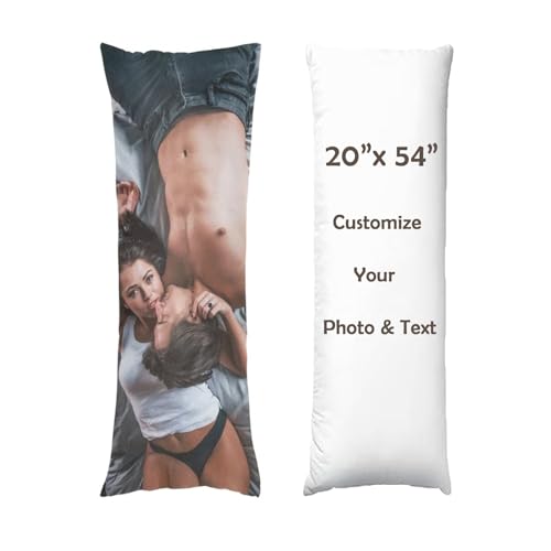 XEL Personalisierter Körper-Kissenbezug mit Foto, individueller Körperkissenbezug mit Bild/Text, lang, Pfirsichhaut, 50 x 150 cm, Reißverschluss, Maschinenwäsche, für Familie, Ehefrau, Ehemann XEL Personalisierter Körper-Kissenbezug mit Foto, individueller Körperkissenbezug mit Bild/Text, lang, Pfirsichhaut, 50 x 150 cm, Reißverschluss, Maschinenwäsche, für Familie, Ehefrau, Ehemann von XEL