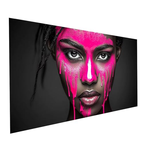 5D Diamond Painting Erwachsene Afrikanische Frau Runden Volldiamant Malen Nach Zahlen Gesicht, Diamant Strasssteine DIY Set mit Diamond Painting Zubehör, Bastelset Erwachsene 120x60cm Model-09397 von XELIETOO