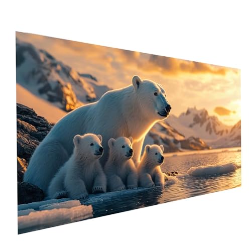 5D Diamond Painting Erwachsene Bär Runden Volldiamant Malen Nach Zahlen Tier, Diamant Strasssteine DIY Set mit Diamond Painting Zubehör, Bastelset Erwachsene für Zimmer Deko 140x70cm Model-09462 5D Diamond Painting Erwachsene Bär Runden Volldiamant Malen Nach Zahlen Tier, Diamant Strasssteine DIY Set mit Diamond Painting Zubehör, Bastelset Erwachsene für Zimmer Deko 140x70cm Model-09462 von XELIETOO
