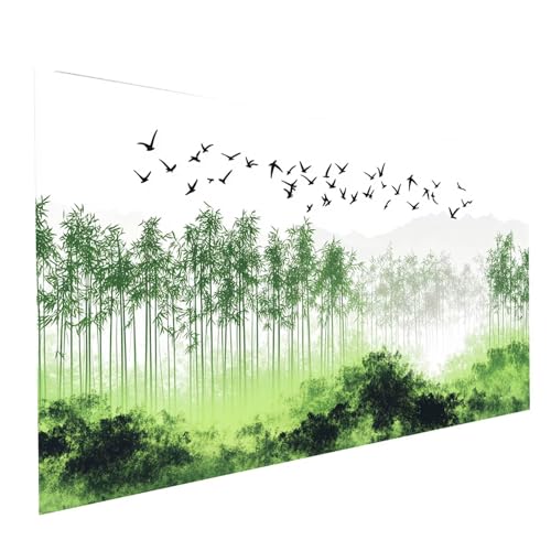 5D Diamond Painting Erwachsene Bambus Runden Volldiamant Malen Nach Zahlen Vogel, Diamant Strasssteine DIY Set mit Diamond Painting Zubehör, Bastelset Erwachsene für Zimmer Deko 160x80cm Model-08407 von XELIETOO