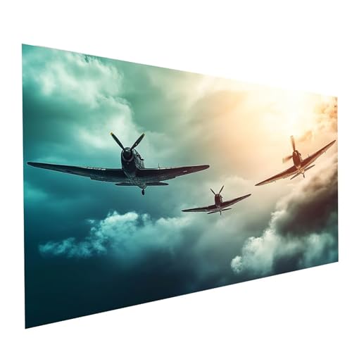 5D Diamond Painting Erwachsene Flugzeug Square Volldiamant Malen Nach Zahlen Kämpfer, Diamant Strasssteine DIY Set mit Diamond Painting Zubehör,Bastelset Erwachsene für Zimmer Deko 100x50cm Model09508 5D Diamond Painting Erwachsene Flugzeug Square Volldiamant Malen Nach Zahlen Kämpfer, Diamant Strasssteine DIY Set mit Diamond Painting Zubehör,Bastelset Erwachsene für Zimmer Deko 100x50cm Model09508 von XELIETOO