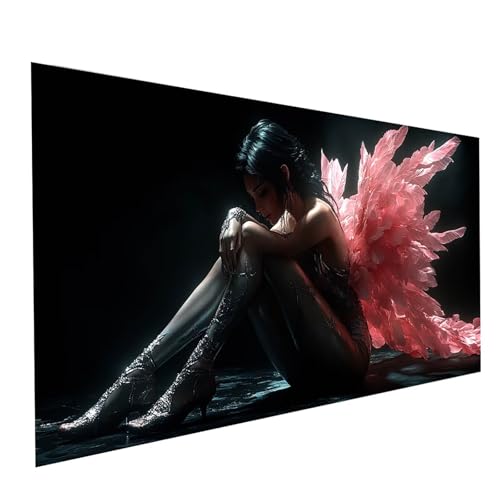 5D Diamond Painting Erwachsene Frau Runden Volldiamant Malen Nach Zahlen Flügel, Diamant Strasssteine DIY Set mit Diamond Painting Zubehör, Bastelset Erwachsene für Zimmer Deko 160 x 80cm Model-09239 5D Diamond Painting Erwachsene Frau Runden Volldiamant Malen Nach Zahlen Flügel, Diamant Strasssteine DIY Set mit Diamond Painting Zubehör, Bastelset Erwachsene für Zimmer Deko 160 x 80cm Model-09239 von XELIETOO