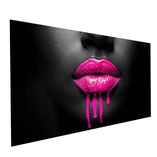 5D Diamond Painting Erwachsene Lippe Square Volldiamant Malen Nach Zahlen Frau, Diamant Strasssteine DIY Set mit Diamond Painting Zubehör, Bastelset Erwachsene für Zimmer Deko 120 x 60 cm Model-09637 von XELIETOO