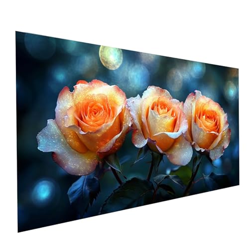Diamond Painting Blume, 5D DIY Malen Nach Zahlen Erwachsene mit Diamond 70 x 140 cm, Diamant Painting Bilder Pflanzen, Square Strasssteine Stickerei Embroidery kit, für Deko Wohnzimmer Model-09166 Diamond Painting Blume, 5D DIY Malen Nach Zahlen Erwachsene mit Diamond 70 x 140 cm, Diamant Painting Bilder Pflanzen, Square Strasssteine Stickerei Embroidery kit, für Deko Wohnzimmer Model-09166 von XELIETOO
