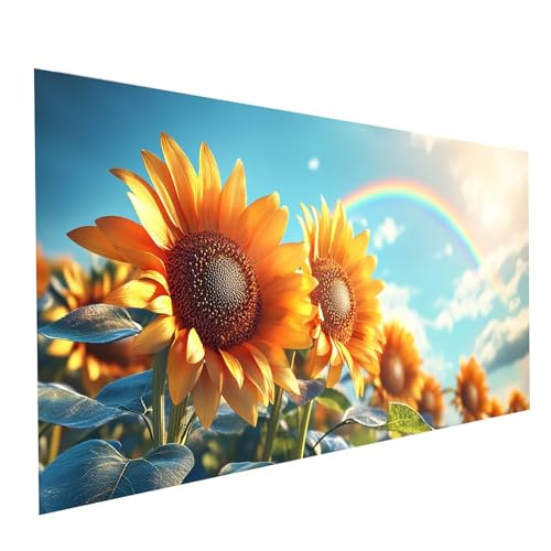 Diamond Painting Erwachsene Sonnenblume Square Volldiamant Malen Nach Zahlen Landschaft, Diamant Strasssteine DIY Set mit Diamond Painting Zubehör, Bastelset Erwachsene Room Decor 100x50cm Model-09380 Diamond Painting Erwachsene Sonnenblume Square Volldiamant Malen Nach Zahlen Landschaft, Diamant Strasssteine DIY Set mit Diamond Painting Zubehör, Bastelset Erwachsene Room Decor 100x50cm Model-09380 von XELIETOO