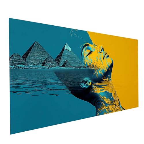 Diamond Painting Pyramide, 5D DIY Malen Nach Zahlen Erwachsene mit Diamond 100 x 200 cm, Diamant Painting Bilder Abstrakt, Square Strasssteine Stickerei Embroidery kit, für Zimmer Deko Model-08496 von XELIETOO