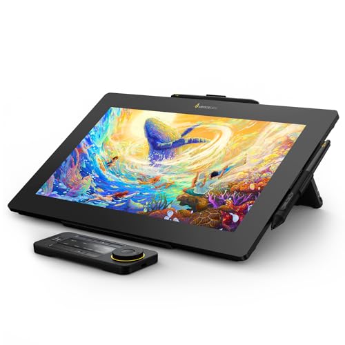 Xencelabs Pen Display 16 Bundle 4K OLED Professionelle Grafiktablett mit Display 16 Zoll Grafik-Display mit Quick Keys, Mobiler Staffelei und 2 Batterielosen Stiften für Windows-ARM/Windows/Mac/Linux von XENCELABS