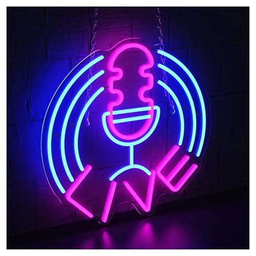 Hängende Kunst-Leuchtreklamen Live-Musik-Neonschild Für Die Wanddekoration Zu Hause, LED-Neonlicht Für Schlafzimmer, Spielzimmerdekor, USB-betriebenes Nachtlicht Für Bar 30x30cm Hängende Kunst-Leuchtreklamen Live-Musik-Neonschild Für Die Wanddekoration Zu Hause, LED-Neonlicht Für Schlafzimmer, Spielzimmerdekor, USB-betriebenes Nachtlicht Für Bar 30x30cm von XENITE