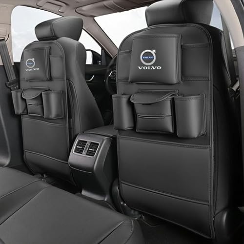 XENITE Autositze Anti Kick Pad für Volvo C40 S60 S60L S90 XC40 XC60 XC70 XC90 S40 Autositz Rückenlehnen Sitzschoner Organizer Sitzschutz Zubehör,2PCS-Blackstyle von XENITE